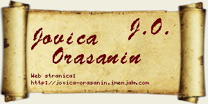 Jovica Orašanin vizit kartica